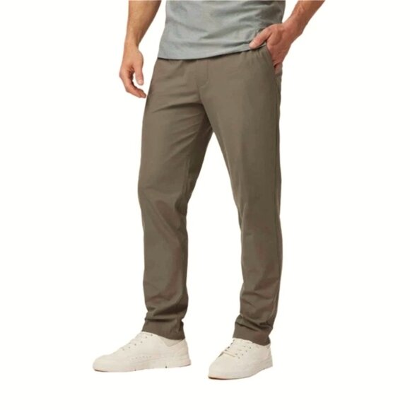NEW Vuori Mens Meta Elastic Waist Pull-On Pants NWT S Cocoa Performance Knit - Picture 11 of 13